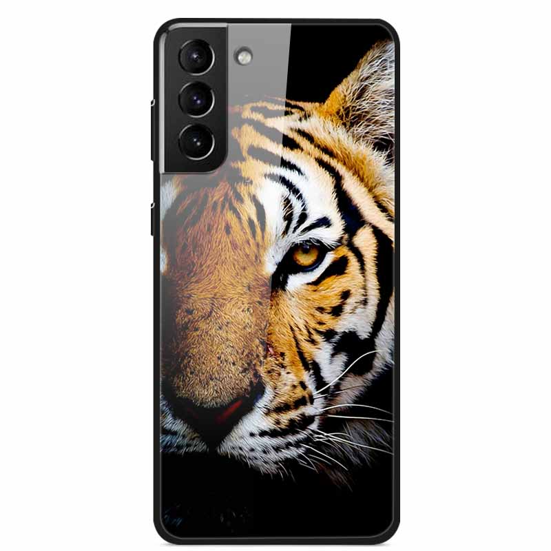 Для Samsung S22 5G Чехлы S22Plus S22Ultra 5G Закаленное Стекло Жесткая Задняя Крышка для Samsung Galaxy S22 Plus Чехол S22Ultra S22+ Чехол