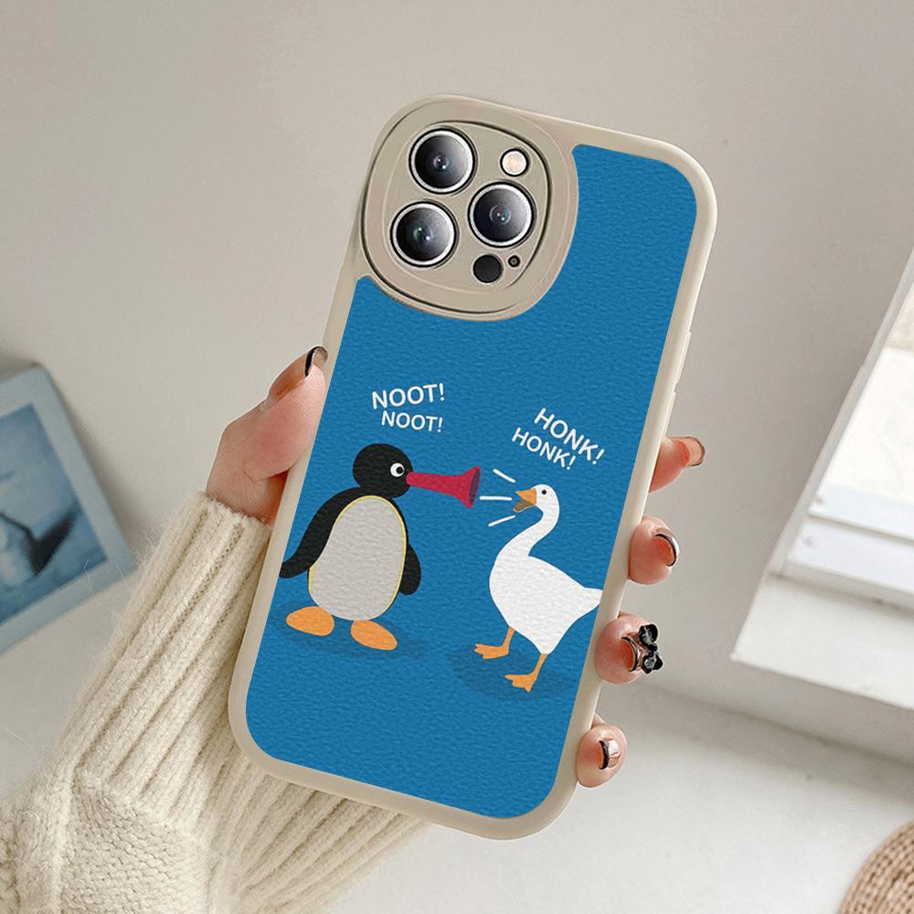 Для iPhone Noot noot pingu Чехол для телефона для iPhone 14 13 11 12 Pro MAX 13 12 MiNi 7 8 plus iphone 14 13 PRO XS XR Чехлы из овчины