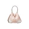 MICHAEL KORS handbag Mercer Gallery Series Old Flower Printed Retro Color Matching Drawstring Canvas and PU Bucket Bag Crossbody Mini Women's Pink