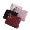 1шт вышитый ромб PU портмоне сумка многофункциональный ключ-карта сумка для хранения монет