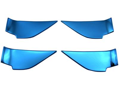 BRIGHTZ Impreza GU Накладки на внутренние ручки дверей из нержавеющей стали Синие GU6 GU7 GUD GUE, Хромированные, Комплект из 4 штук, [INS-DHC-168]