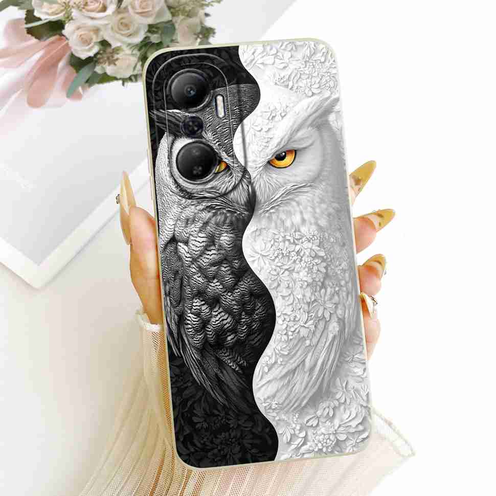 Чехол для Infinix Hot 20 4G X6826 X6826B X6826C 2022 Новый модный узор Мягкая силиконовая задняя крышка для Hot 20 Hot20 Корпус 6.82''