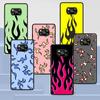 Синий красный чехол Flame Fire для Xiaomi Poco X3 NFC M3 M4 Pocophone F1 F3 Redmi Note 9s 9 8 10 Pro черный мягкий чехол для телефона Coque