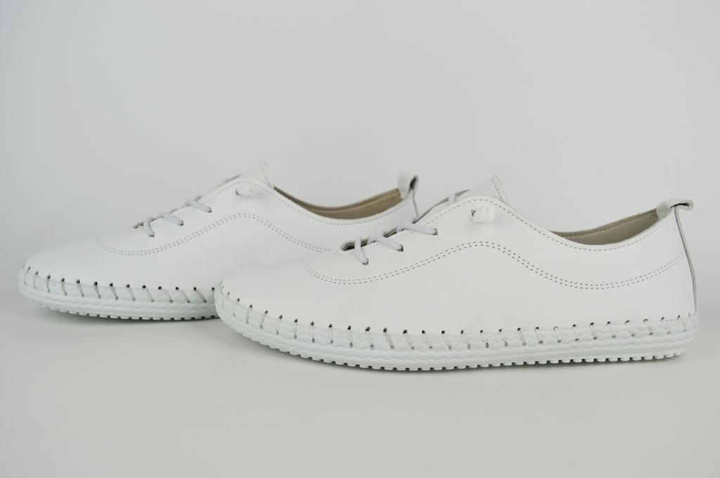 Leather Moccasins Evromoda 007115 36 White