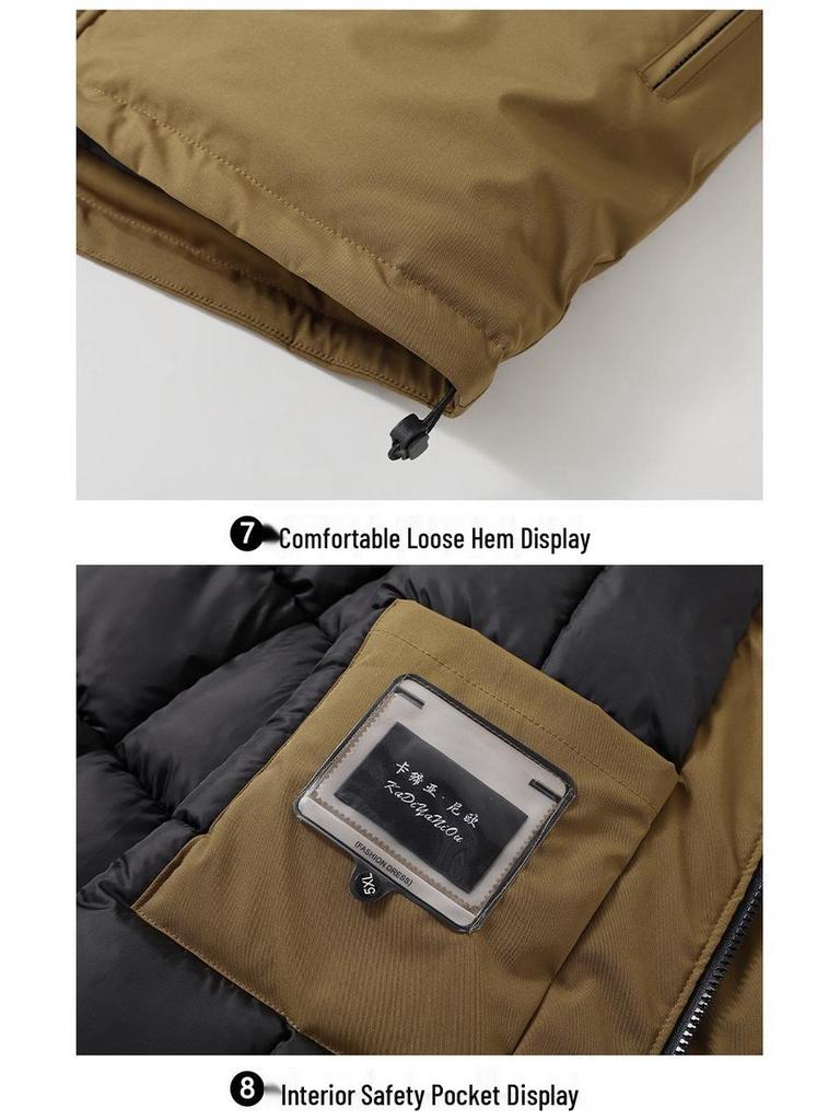 Мужская зимняя хлопковая куртка большого размера 2025 - Теплая, защита от холода, верхняя одежда