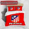 3pcs Duvet Cover Set (1*Duvet Cover + 2*Pillowcase, Without Core), Custom Name football team Pattern Bedding Set, Home Bedroom Decor Gift