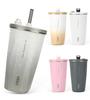 В социальных TYESO Тамблер из нержавеющей стали с вакуумной изоляцией сохраняет горячим или легко направлять большой 2025 улучшенная версия [Популярные СМИ] соломинка, 600 мл, сталь, крышка,