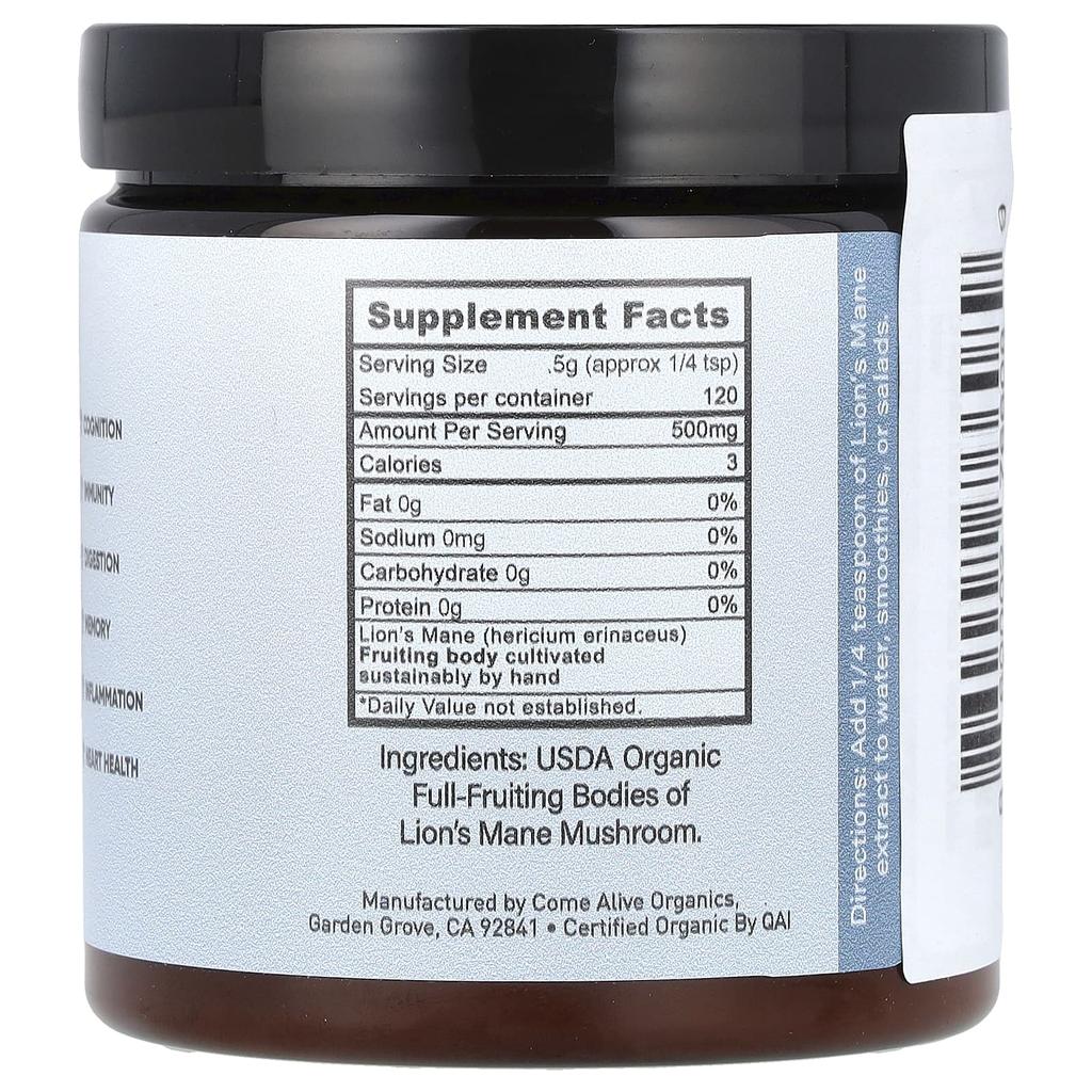 Суперфуд, Порошок гриба рога оленя, 60 г(2.12 унц)