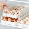 15 Grid Refrigerator Egg Storage Box Egg Holder Bracket Artifact Can Be Stacked Drawer Type Kitchen Egg Box