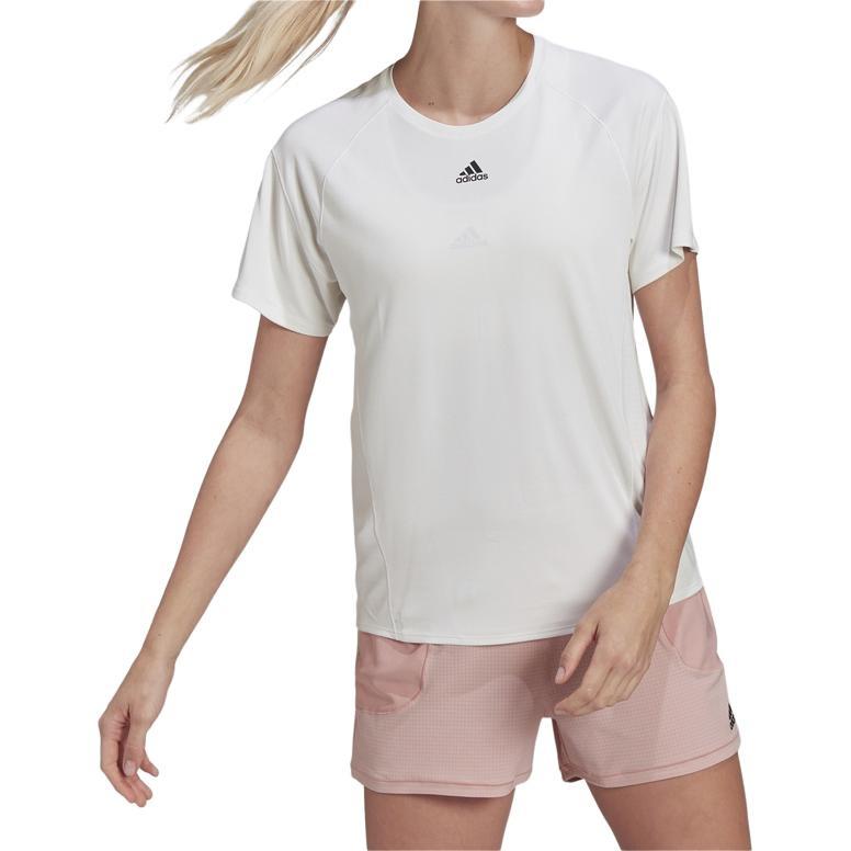 (WMNS) adidas WTR Heat.RDY T-Shirt Asia Sizing 'White Black' Women's HI3968