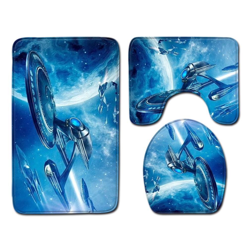 Bathroom Floor Mat Bathroom Mat Toilet Three-Piece Set