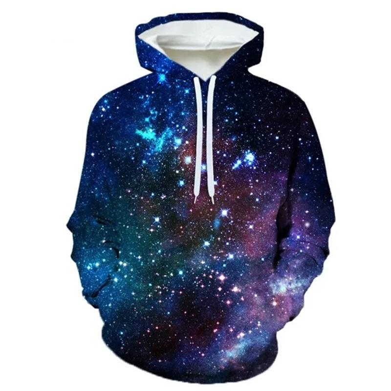New 3D Galaxy Space Printing Popular Sweatshirt Four Seasons Men's And Women's Kids Fashion Original Ceded Street Hoodie