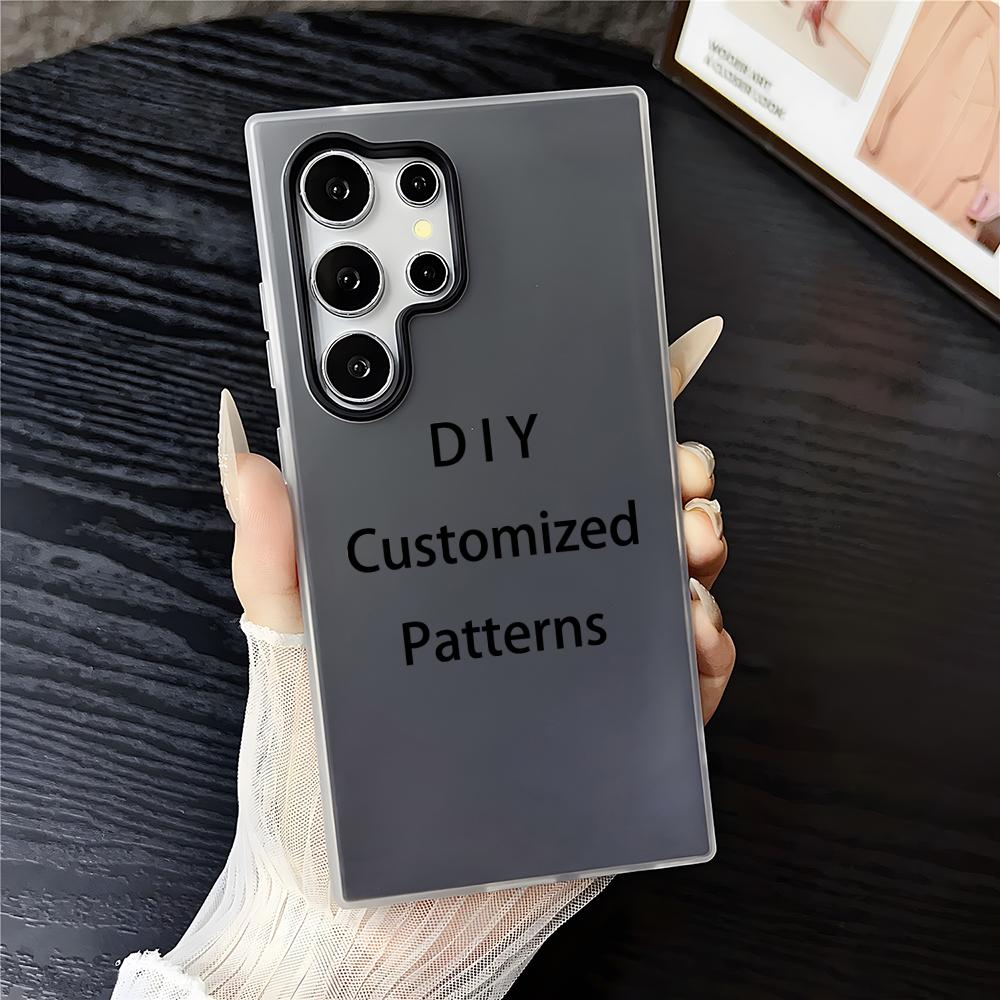 Индивидуальные узоры DIY Чехол для телефона для Samsung Galaxy S25 S24 S23 Ultra, Прозрачный гелевый чехол Мягкий ТПУ Защита от падения