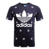 Adidas Originals 3S AOP Letter Pullover Comfortable Short Sleeve T-Shirt Men Tops Navy-Blue AZ1063