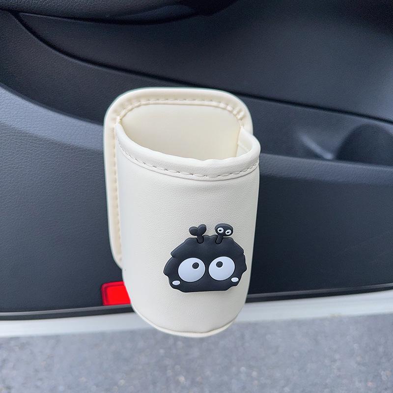 Car Seat & Door Cup Holder: Fixed Backrest Storage & Side-Mounted Drink Holder