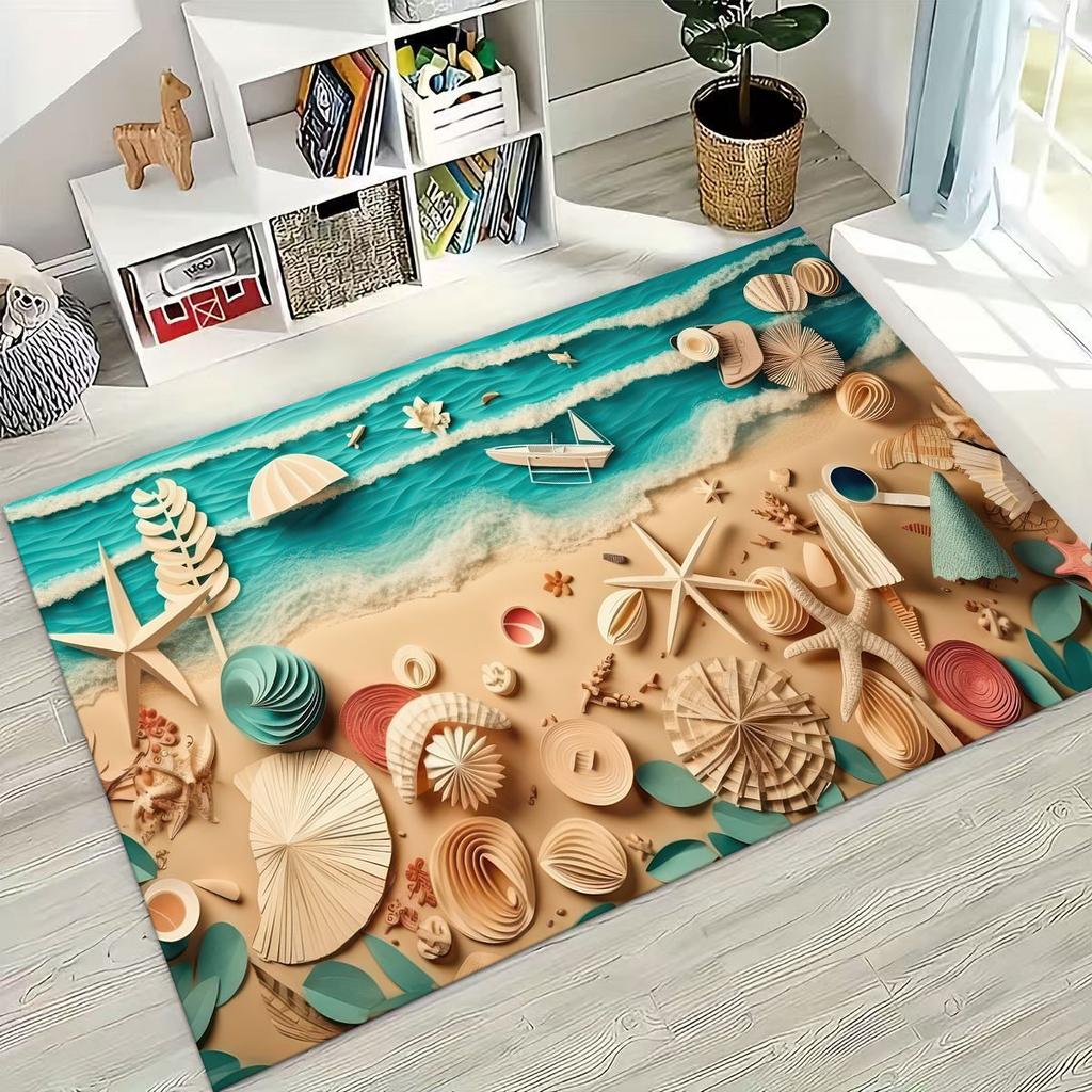 Ковер Dream Starfish Shell Tropical Beach Sea Star Art для спальни, гостиной, дивана, домашний коврик для двери, декор, большой нескользящий коврик для пола