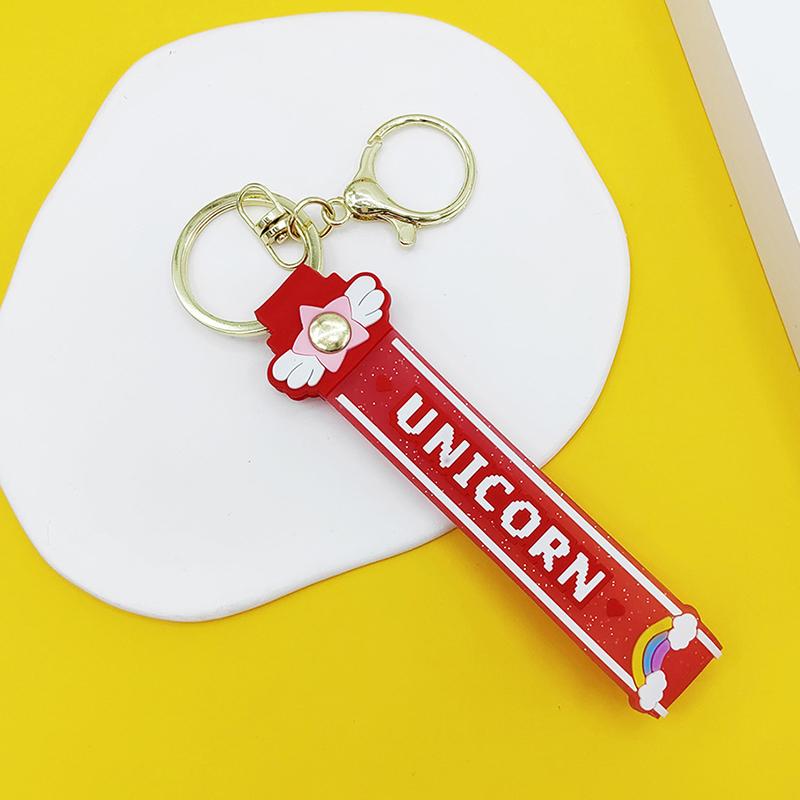 Прозрачный ПВХ мягкий резиновый брелок для ключей английский маленький цветок желе цвета сливы конфетный цвет капли клейкий браслет