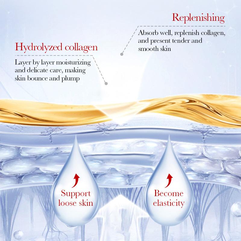 Sadoer Коллагеновая восполняющая гелевая маска для глаз, увлажняющая область вокруг глаз, улучшает морщины вокруг глаз