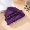 Winter Out Warm Melon Fur Hat, Knitted Hat Women, Knitted Hat Men's Solid Color Versatile Couple Pullover Hat