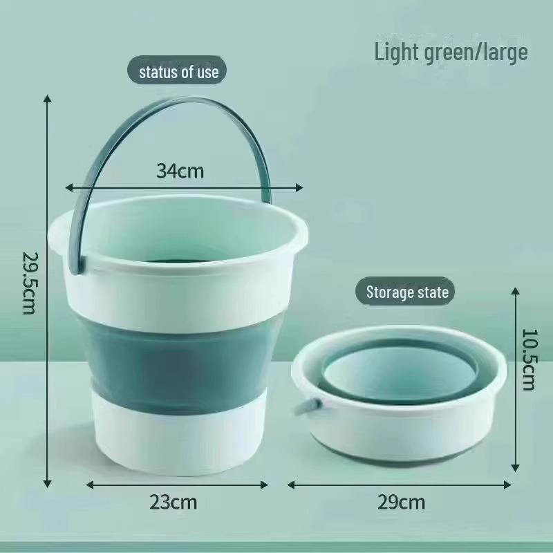Переносное складное ведро для ванны для ног - утолщенное, бытовое, пластиковое, для рыбалки или использования в общежитии