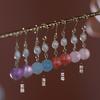 DJ Jewelry Cherry Blossom Freshwater Pearl Women's Earrings, Sweet Summer Style, Crystal Drop Earrings, High-End Gift