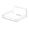 4pcs Wall Shelves Clear Acrylic Floating Shelf Small Security Camera Wall Mount Stand Adhesive Hanging Shelves for Speaker Plant