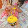 Fun And Eye-catching Cartoon Bee Plush Keychain Soft Material For Collectible Toys