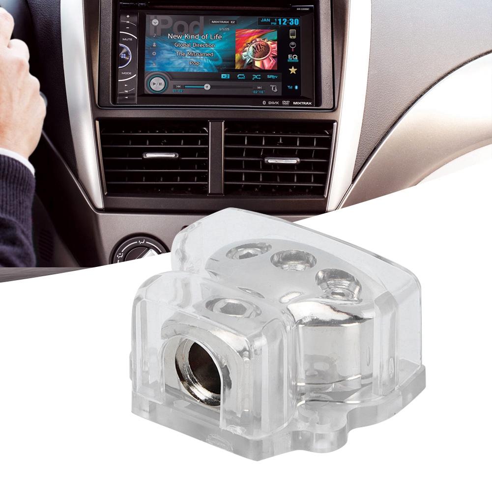 Никелированный блок распределения питания заземления 1 вход 3 выхода автомобильный аудио стерео модификация частей