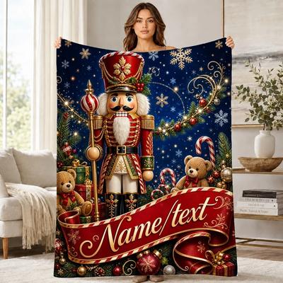 Christmas Nutcracker Coral Fleece Blanket