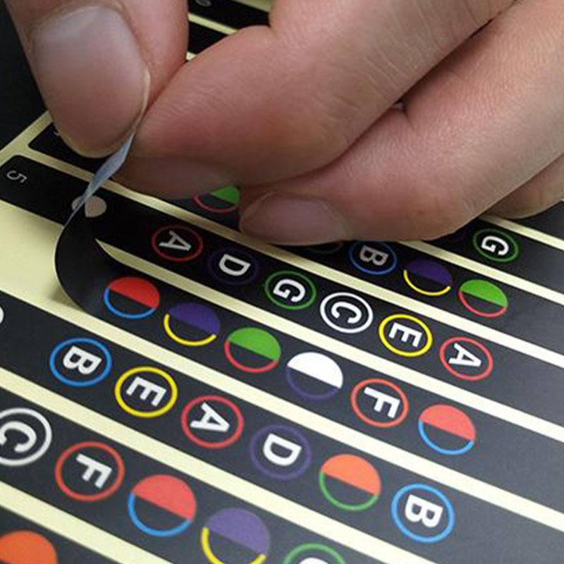 Накладка на гриф гитары Ноты Карта Этикетки Наклейка Накладка на гриф Лады Наклейки Для Guitarra