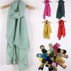 180×50cm Women Acrylic Polyester Scarf Muslim Hijab Muffler Casual Long Plain Scarves EMA
