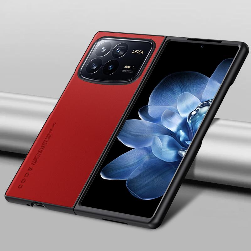 Простой чехол из искусственной кожи для Xiaomi Mix Fold 4, матовый силиконовый бампер, противоударный защитный чехол для камеры, задняя крышка для Xiaomi Mi Mix Fold 4 Fold4