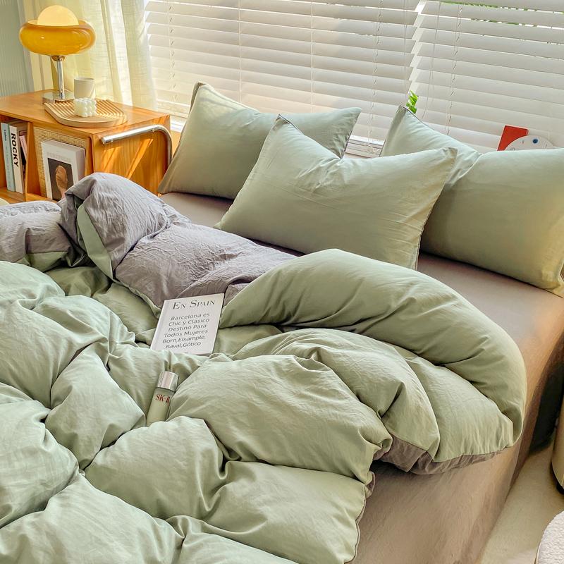 Постельное белье Покрывало с наволочкой простыня односпальное постельное белье пододеяльник Постельное белье с застежкой-молнией Queen/King