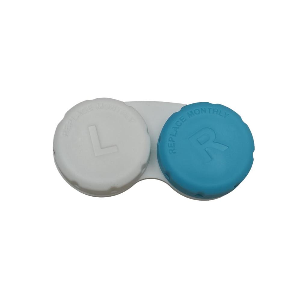 Набор из 12 контейнеров для контактных линз с двойным отделением - 12 цветов