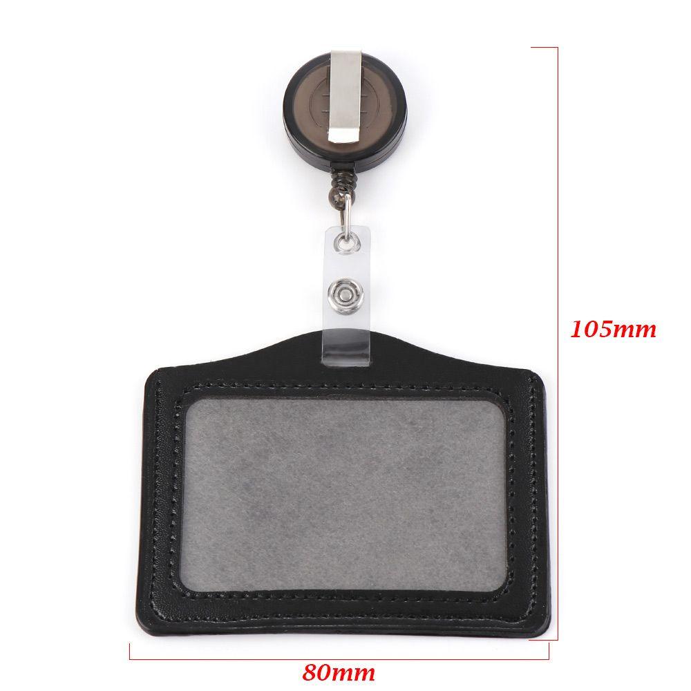 No Zipper Office Supplies Tag ID Card Holder Protective Shell Badge Case Credit Card Holder