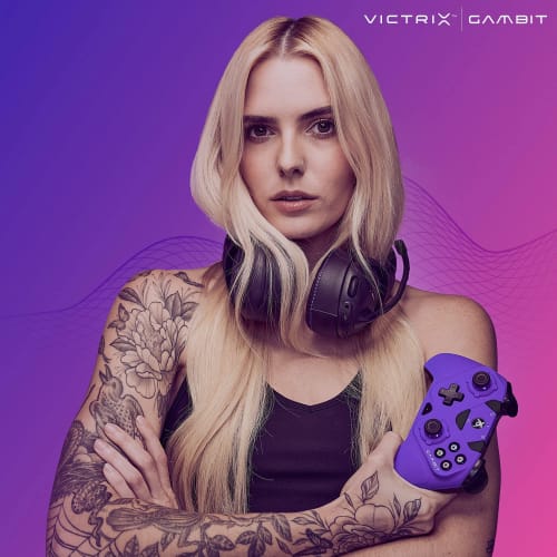 [Официально лицензированный продукт Xbox] PDP Victrix Gambit Самый быстрый в мире игровой контроллер Xbox Pad, белый