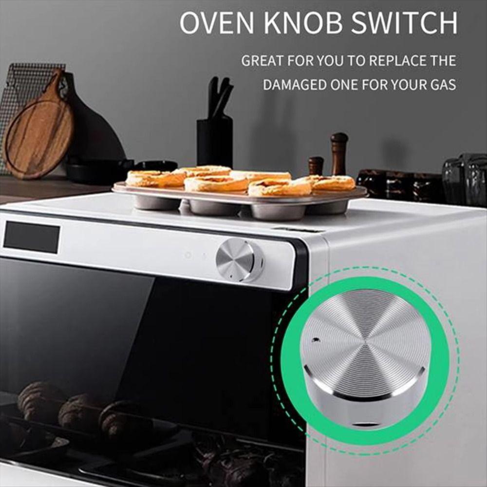 Silver Barbecue Stove Knob Round Stove Switch Knob New Stove Accessories