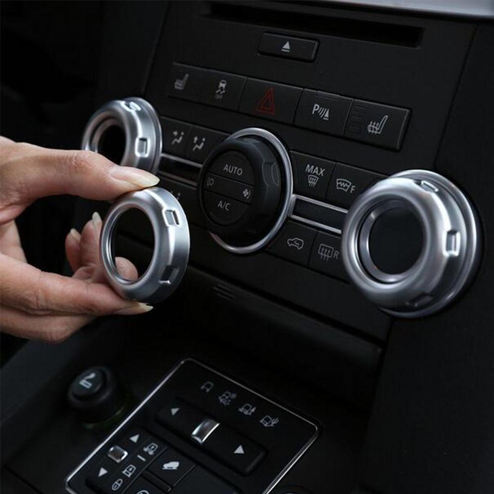 5Pcs Plating Dash Konb Ring Cover For Land Rover Discovery 4 2010-16
