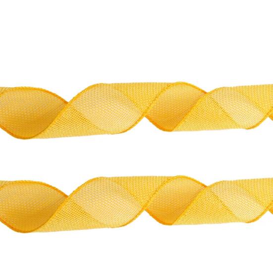 4 Rolls Colored Ribbon 5m Burlap Wired Ribbons Color-Fast Craft Ribbon Accessories for Easter Wreath Gift Wrapping Wedding Bouquets