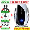 300W Fast Car Wireless Charger For Samsung Galaxy Note 20 Note 10 Note 9 S22 S21 S20 S10 iPhone 14 13 12 11 Pro Max XS X