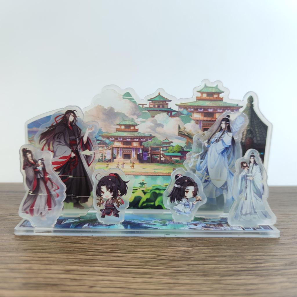 Аниме Heaven Должностные лица Благословение акриловая подставка Фигурка Мо Дао Зу Ши Модель Пластина Декор стола Игрушка