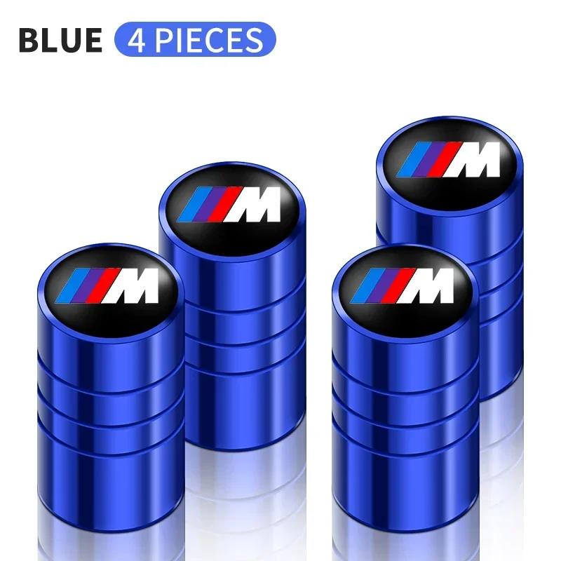 MBYDM1 4pcs Car Wheel Tire Valve Caps Tyre Stem For BMW M Power Performance M3 M5 X1 X3 X5 X6 E46 E39 E36 E60 E90 Auto Accessories