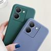 Для чехла Vivo Y36 чехол для Vivo Y36 Capas задняя крышка жидкий силикон противоударный полный TPU мягкий чехол для Vivo Y36 Y 36 Fundas 6.64"