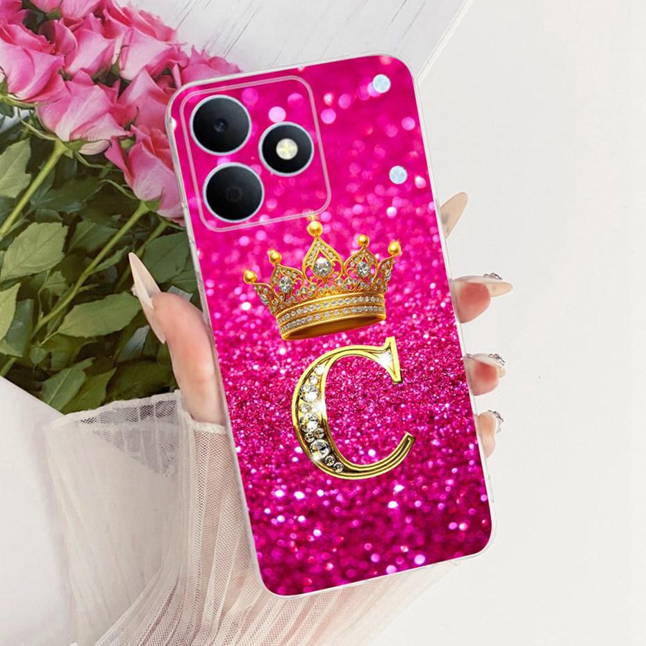 2026 Fashion Letter Phone Case For Realme Note 80 RMX5388 Clear TPU Back Cover For Realme Note80 4G Soft Silicone Cases