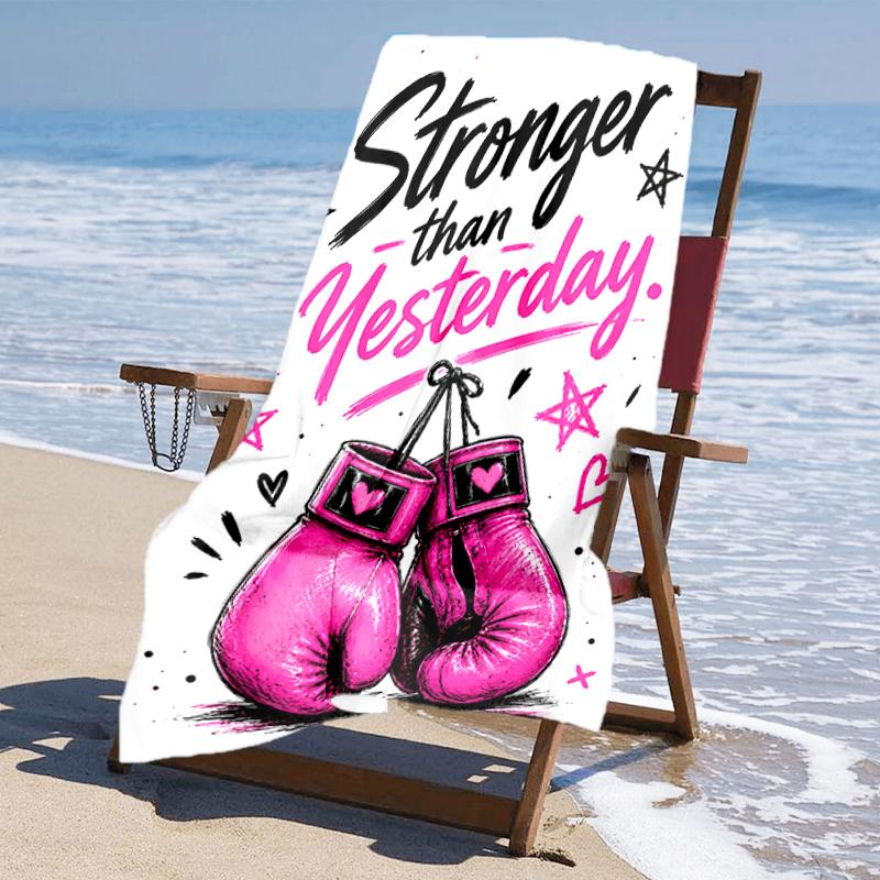 Ultra-Soft Beach Towel with boxing Theme,Ideal for Pool - Camping, Diving - Perfect Travel Essential, Vibrant Beach Towel.