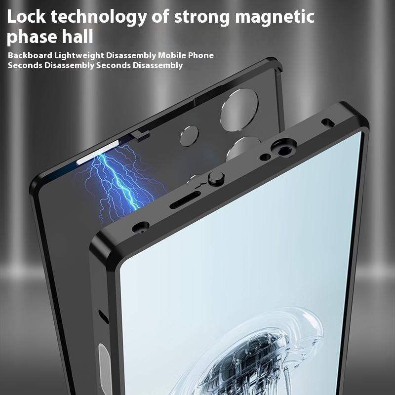 Для ZTE nubia Red Magic 10 Pro 5G чехол металлический каркас матовый ПК задняя крышка телефона с кнопкой защелки