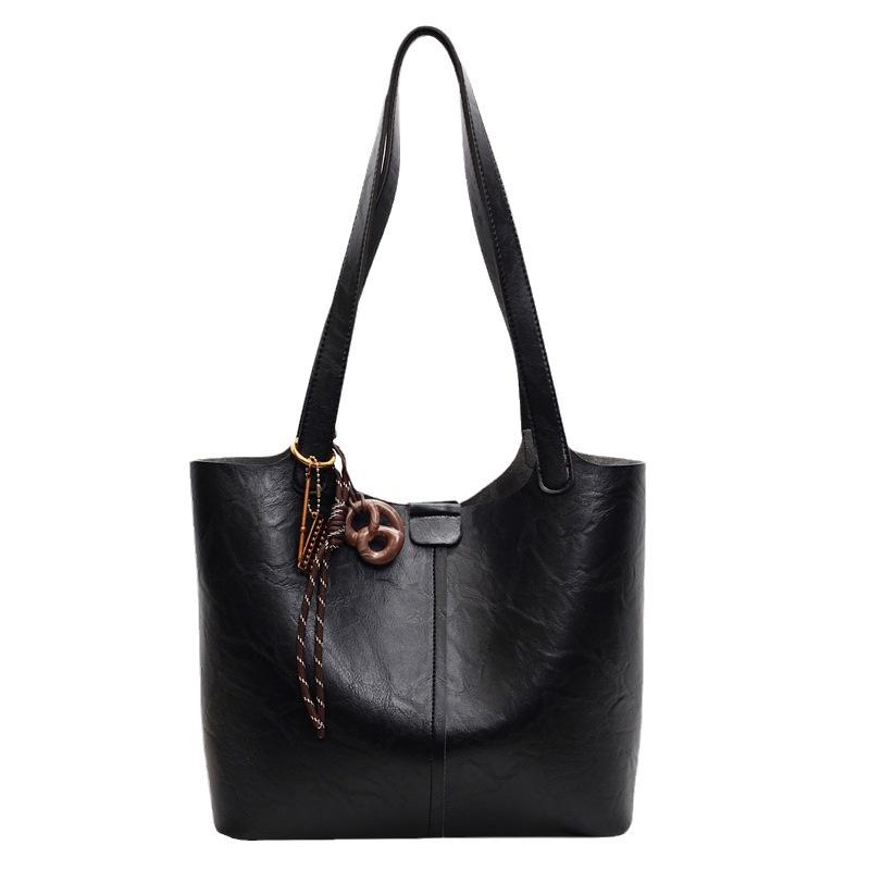Premium Tote Bag Large Capacity Casual Tote Women's Bag Autumn and Winter New Commuting Lazy Wind Single Shoulder Armpit Big Bag