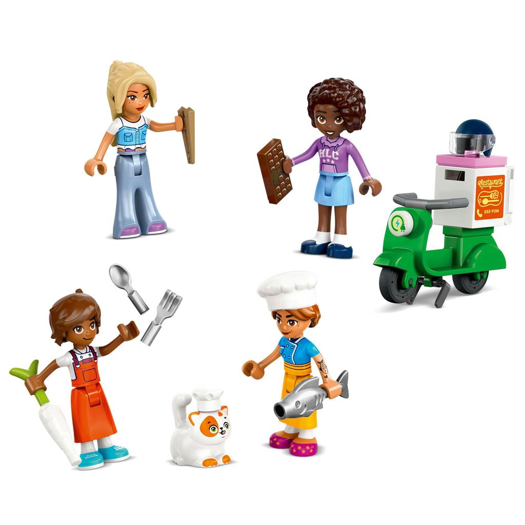 LEGO Friends Ресторан и Кулинарная школа Игрушки Подарки на день рождения Блоки Девочки Мальчики Дети 8 лет 9 лет 10 лет Начальная школа