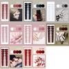 Nail Tips Artificial Full Cover Fake Nails Short Round Head False Nails With Press Glue Wearable