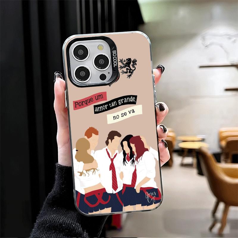 F-Fashion RBD R-Rebelde Мягкий чехол для телефона iPhone 15 16 17 Pro Max 17Air 16E 14 Plus 13 12 Mini Ударопрочный чехол Задняя панель